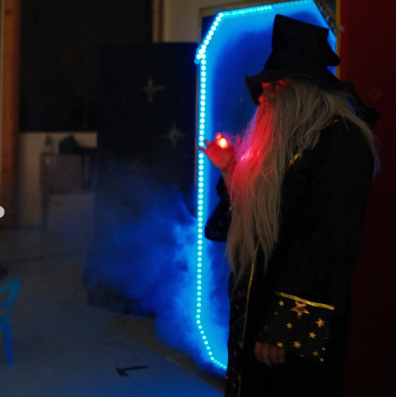 Costume de sorcier bleu